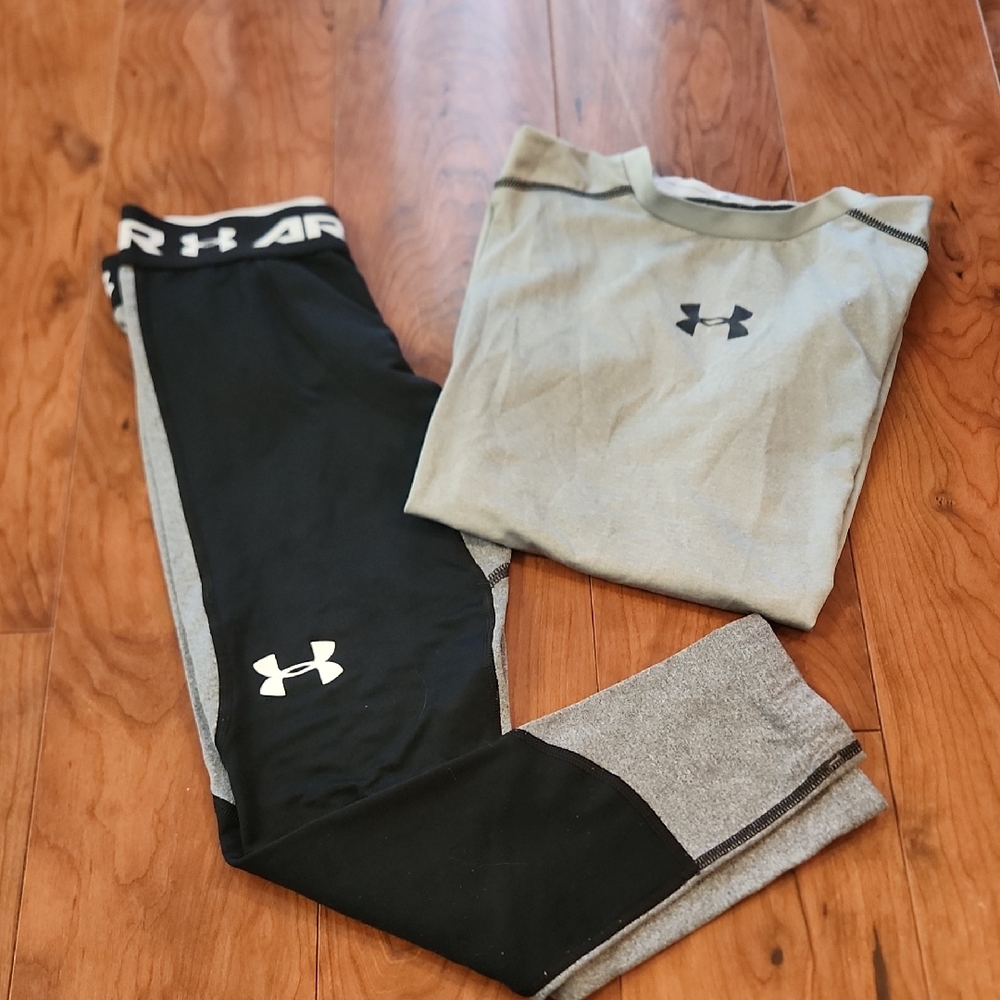 Under Armour Black and Gray Sportswear Ensemble